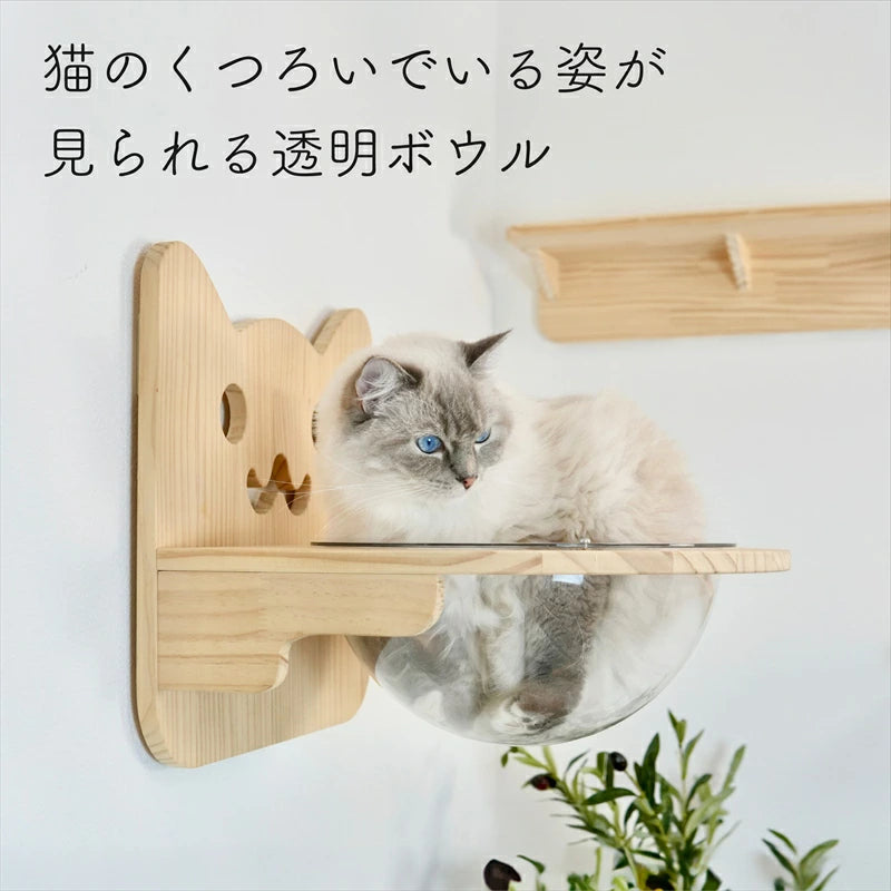 賃貸OK! 壁掛け猫ボウル Cabo(カーボ)|穴あけ不要の猫家具 NEKOIRI 賃貸OK! 壁掛け猫ボウル Cabo(カーボ)|穴あけ不要の猫家具 NEKOIRI